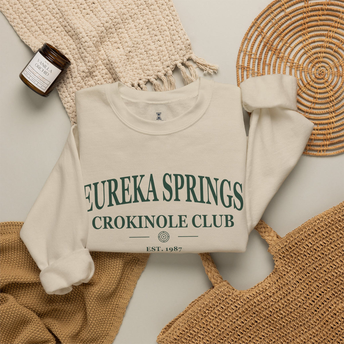 Eureka Springs Crokinole Club Sweatshirt