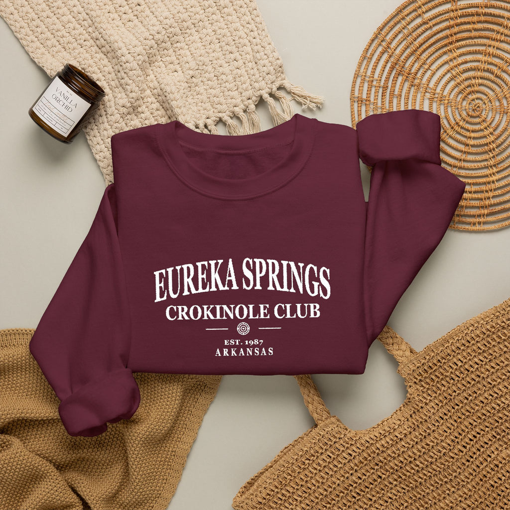 Eureka Springs Crokinole Club Sweatshirt
